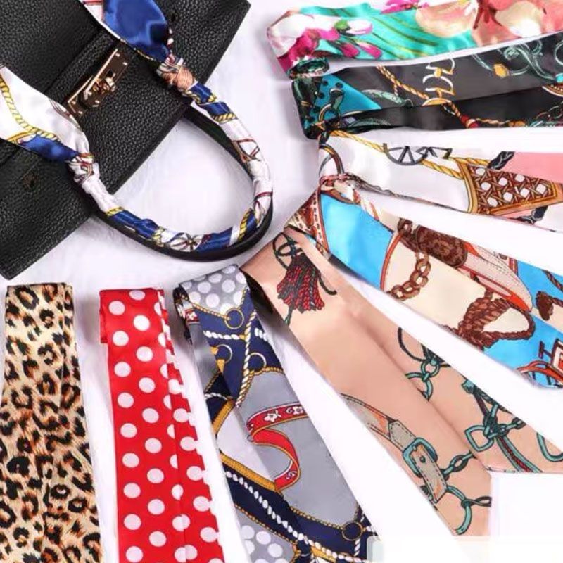 女薄款休闲风成人圆点装饰丝巾单肩便携女士百搭休闲网红欧美