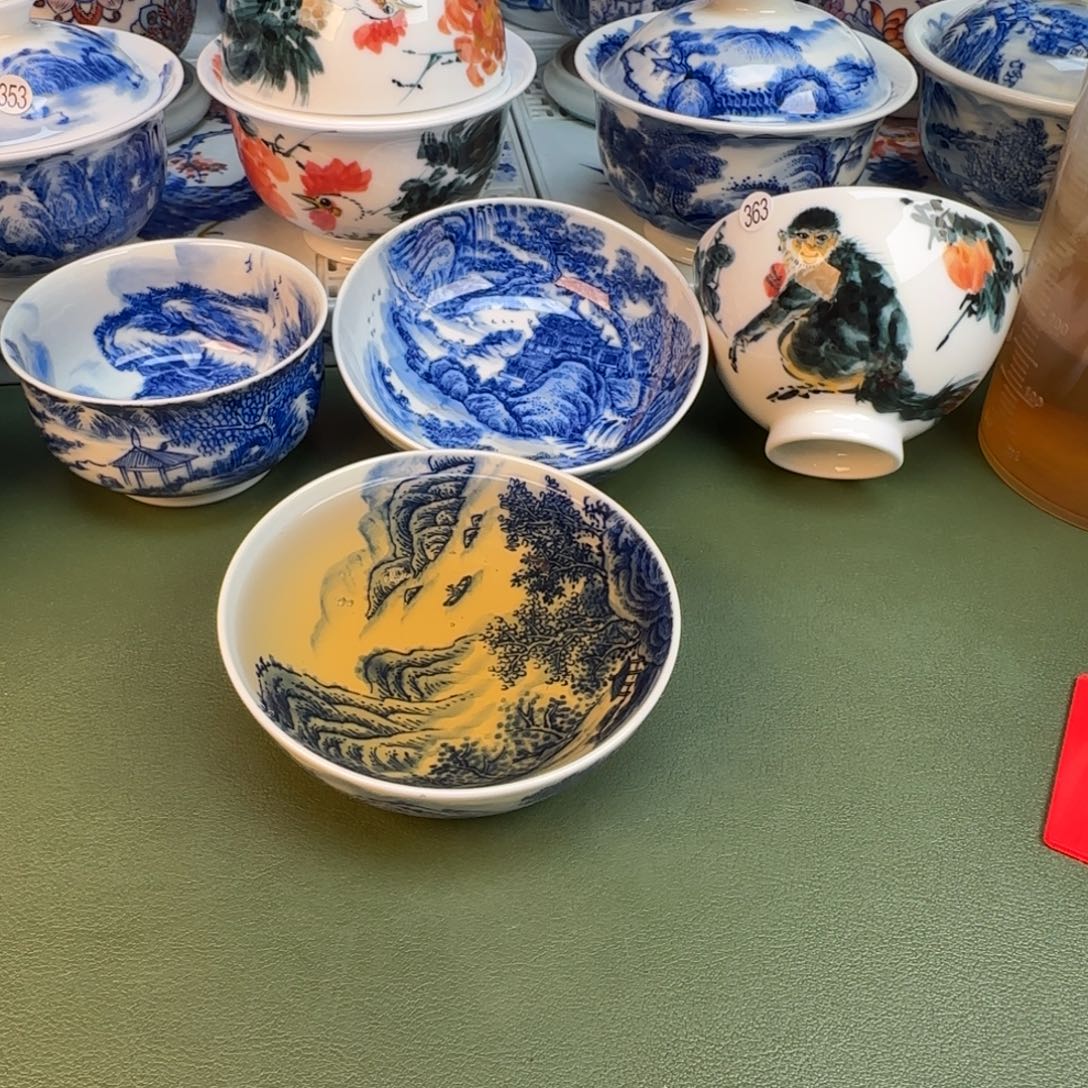 陶纯手工纯手绘茶具368