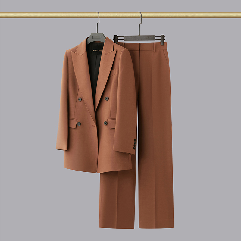 轻奢职业通勤女装咖色西装气质西装气质女款西装套装高级感商务
