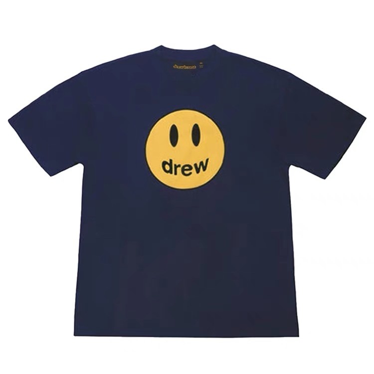 drew house mascot笑脸印花短袖T恤 海军蓝 DH-HJ2121-MN