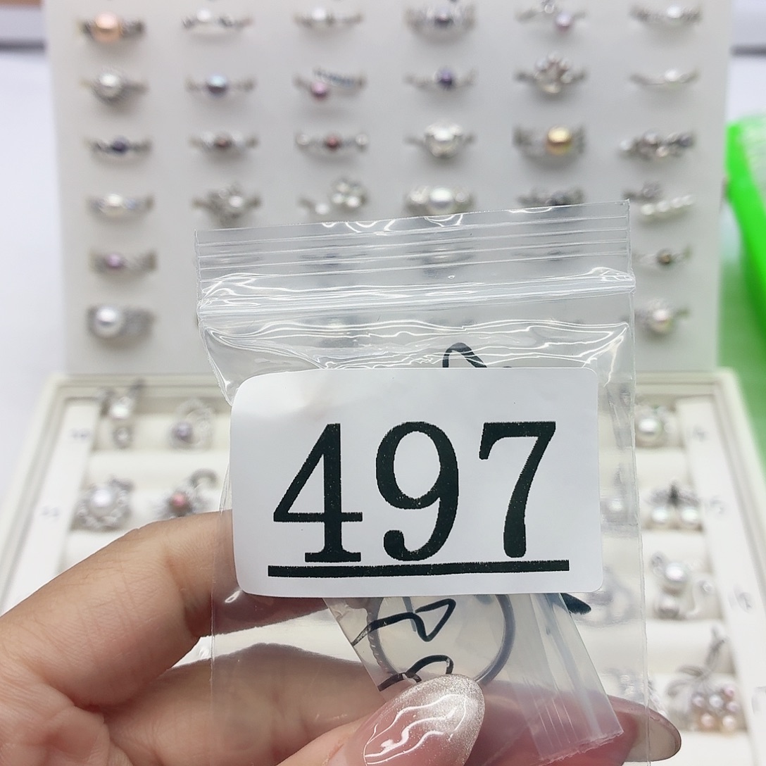 文***静珠宝奇石银S925镶嵌淡水珍珠497补差价