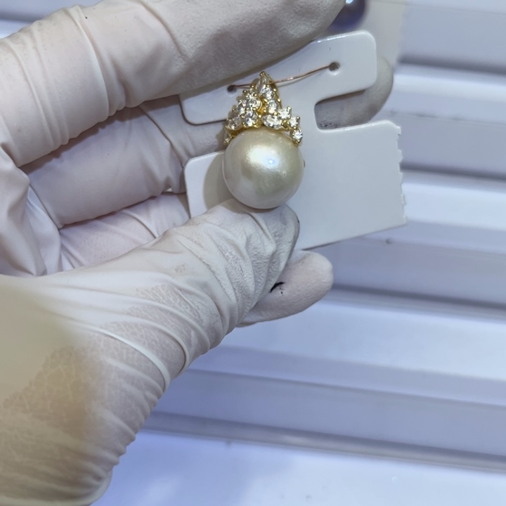 淡水珍珠颈饰银S925镶嵌