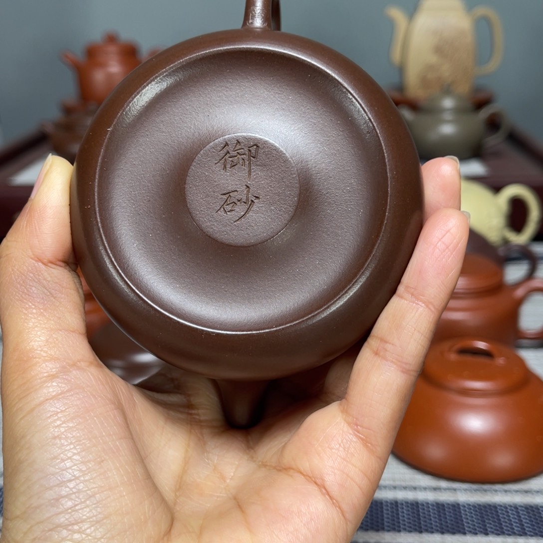 风***顺紫砂茶壶全手工井兰150cc