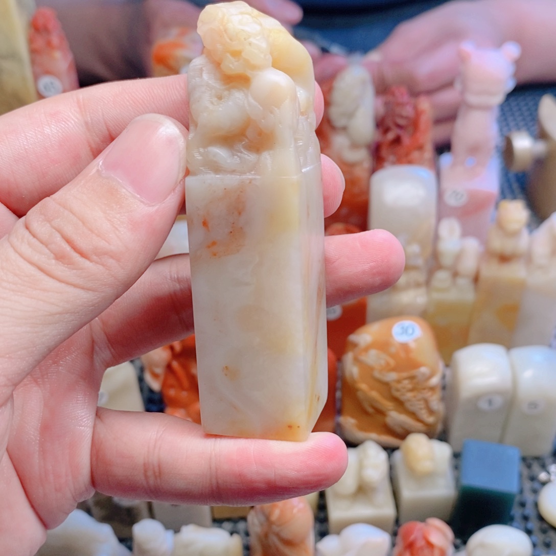 寿山石印石龙行天下