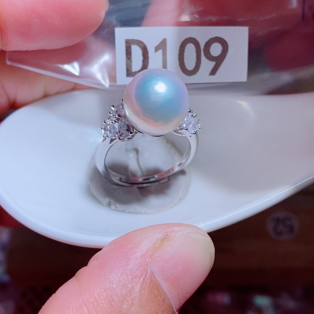 苗***4银S925镶嵌淡水珍珠其他