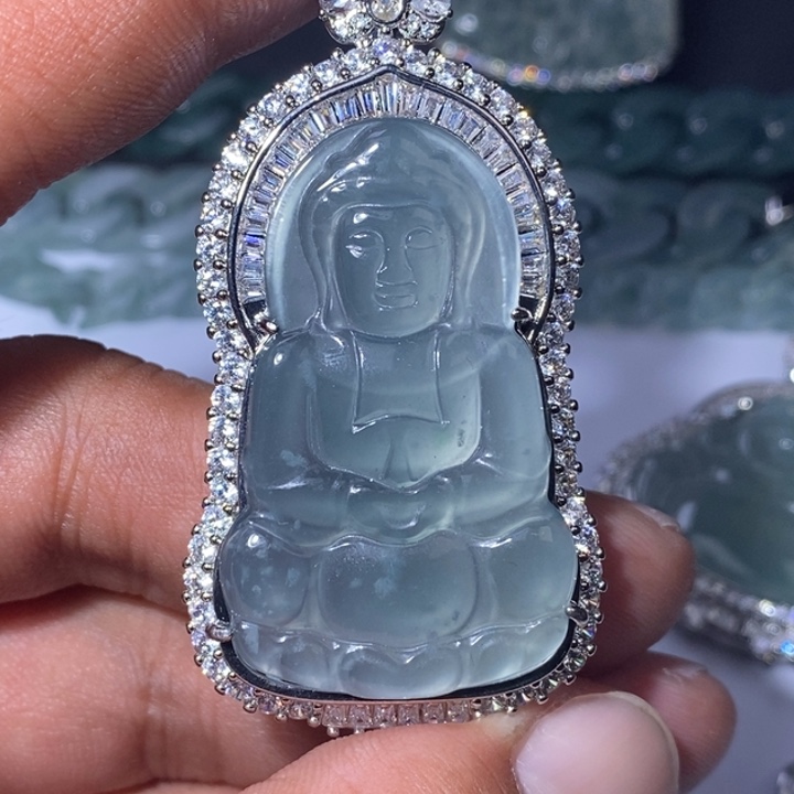 翡翠未镶嵌颈饰天然翡翠