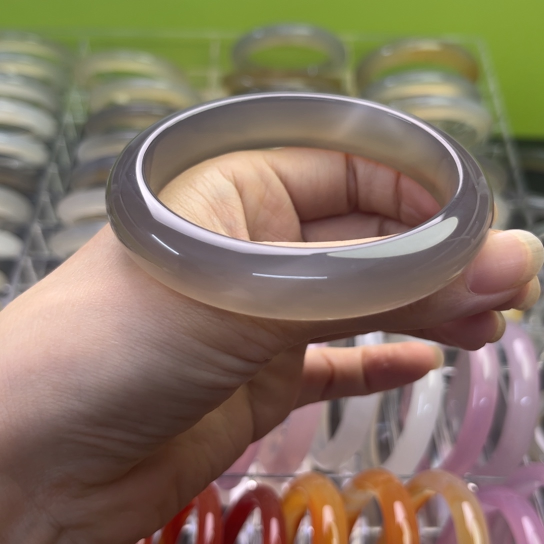 玛瑙/玉髓未镶嵌手镯59-60 006