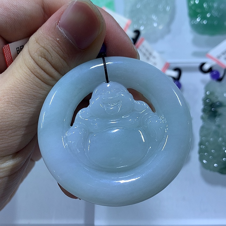 翡翠未镶嵌颈饰天然翡翠A货吊坠