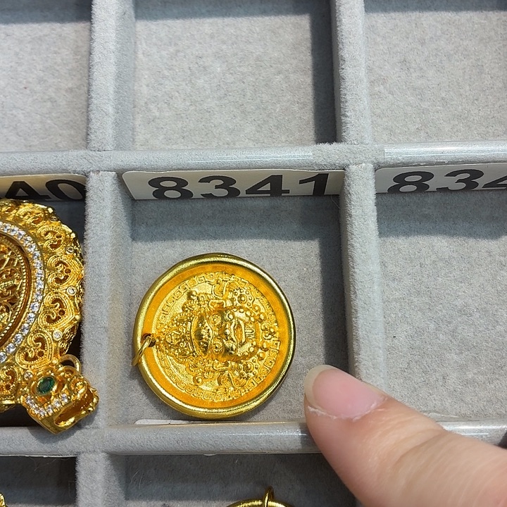 铜合金8341强保色发 1 个壹笔壹吊坠