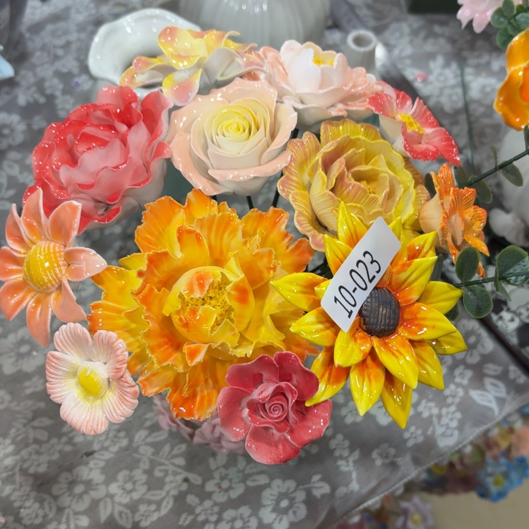 1023 陶瓷花拍满20元发货请勿随意退款