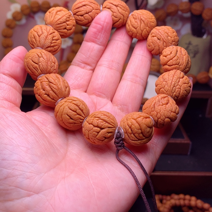 桃核手串龙纹桃核10