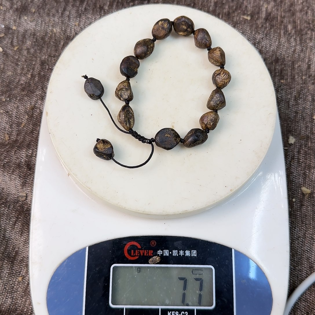 沉香手串沉香单圈树丁沉水随形7g+ 08-11多样性发一
