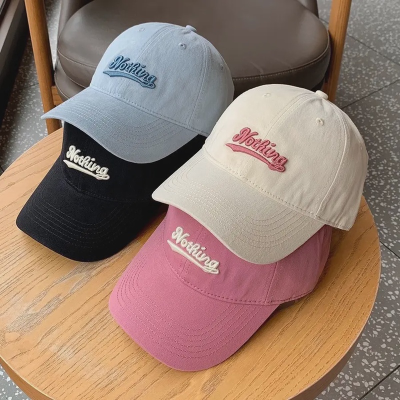 tz韩版时尚白色鸭舌帽百搭情侣网红棒球帽夏季户外休闲帽子男女