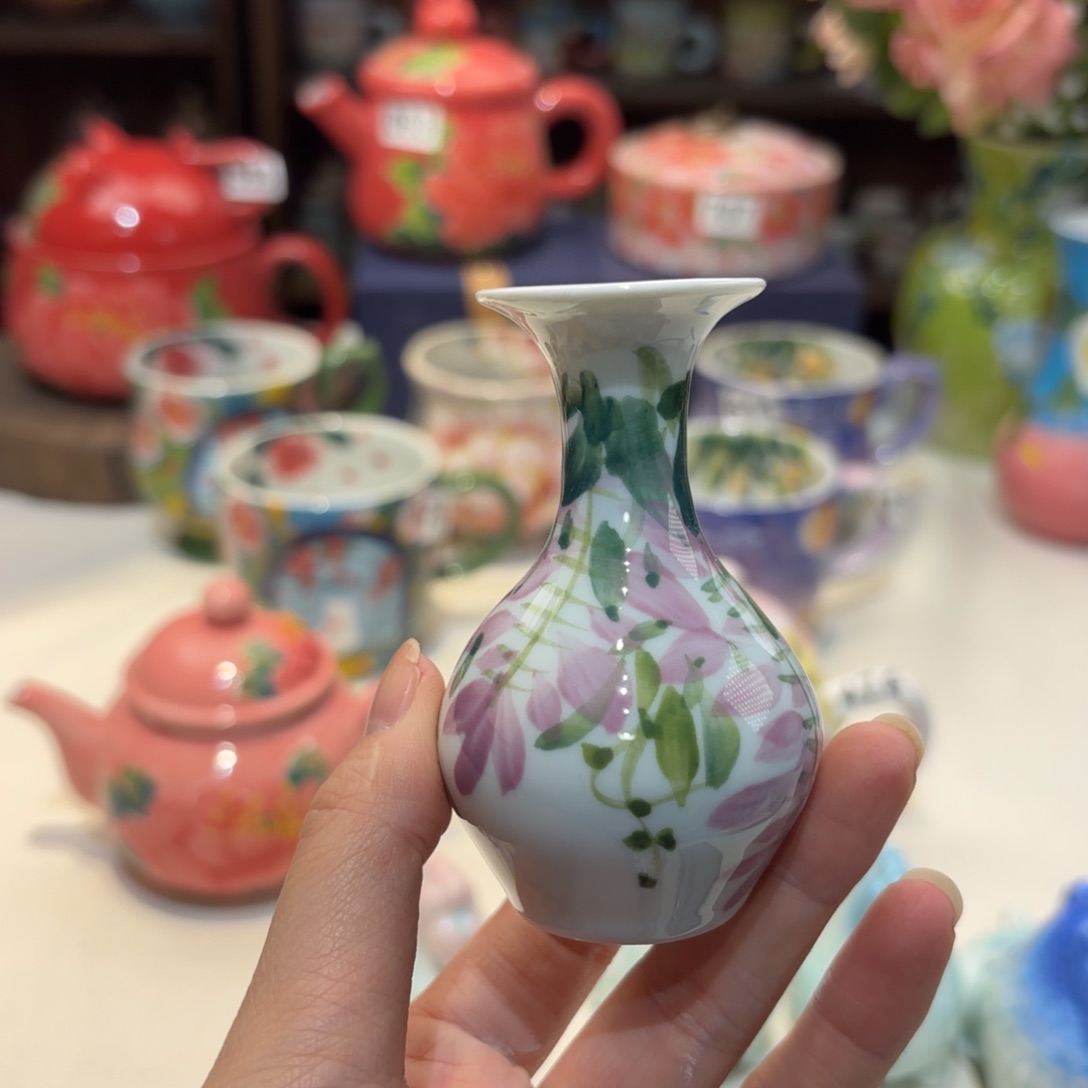 景德镇手绘高温釉下彩陶瓷茶具