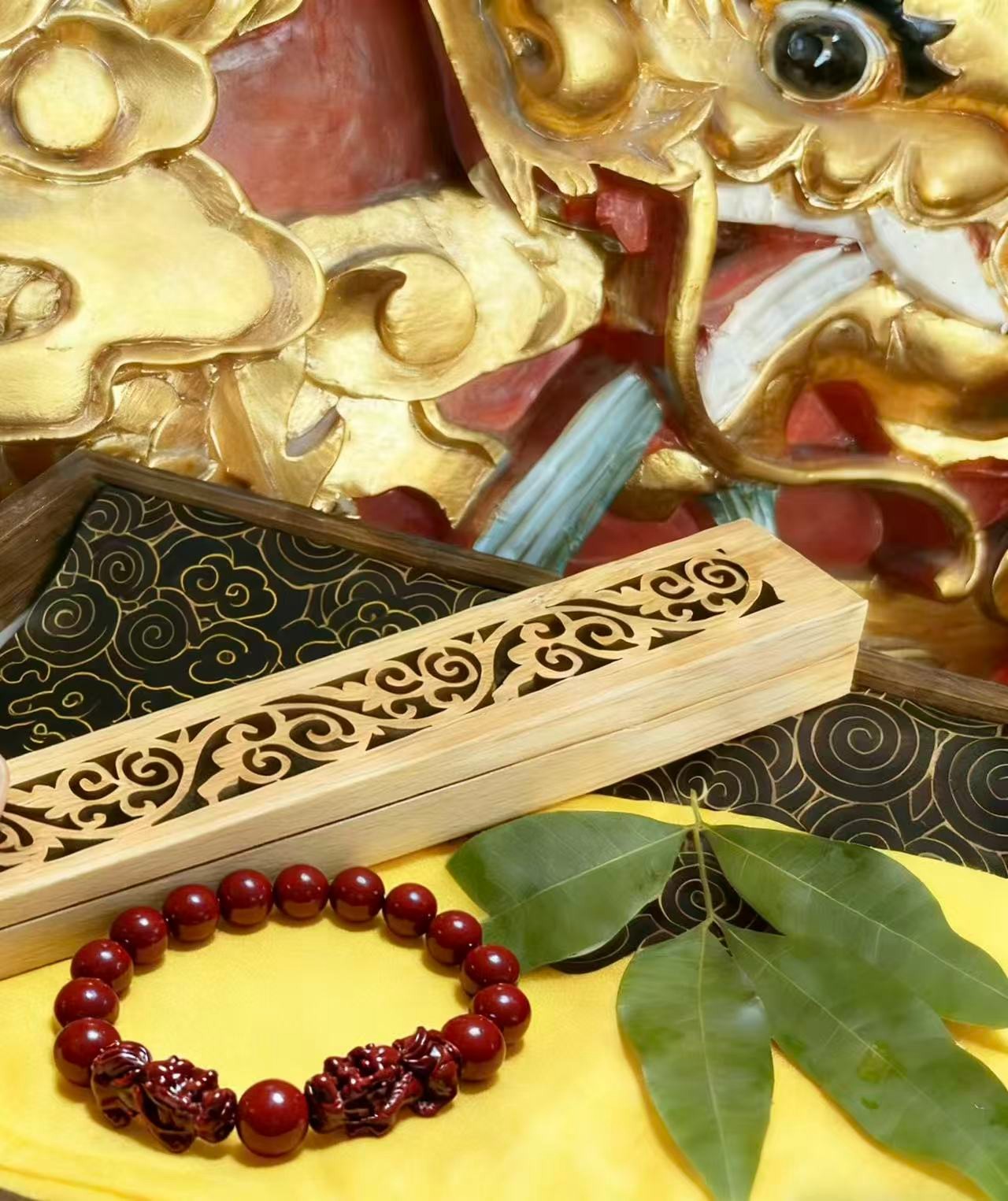 天然辰砂【康康】-朱砂貔貅手串