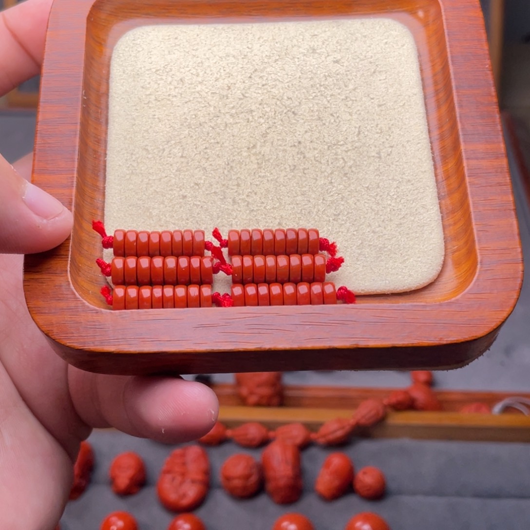 南红玛瑙未镶嵌配饰卡6mm多样性发其一