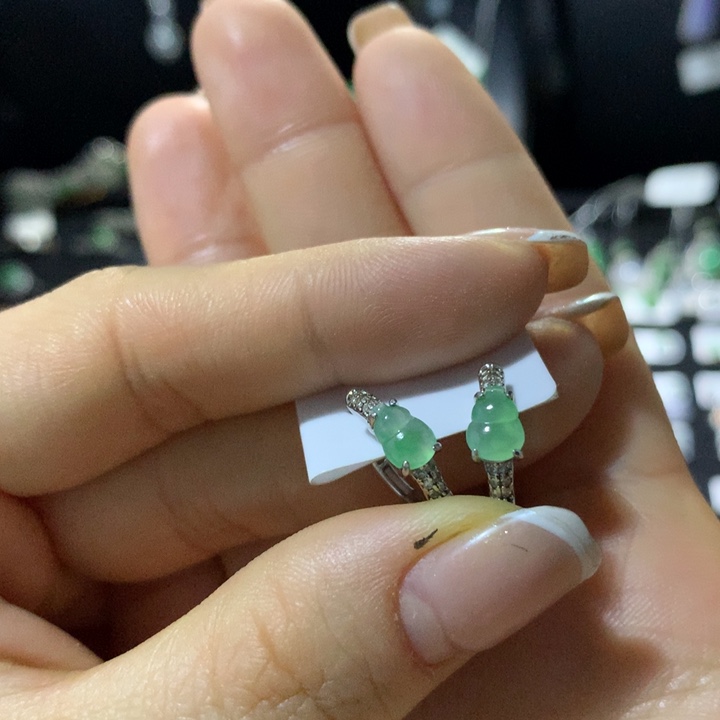 翡翠银S925镶嵌戒指