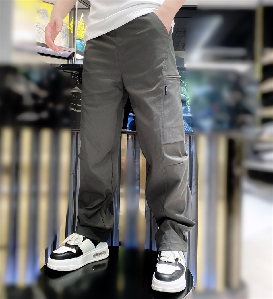 [陈先生]秋季工装裤潮流直筒长裤户外宽松休闲弯刀裤男裤男士潮流