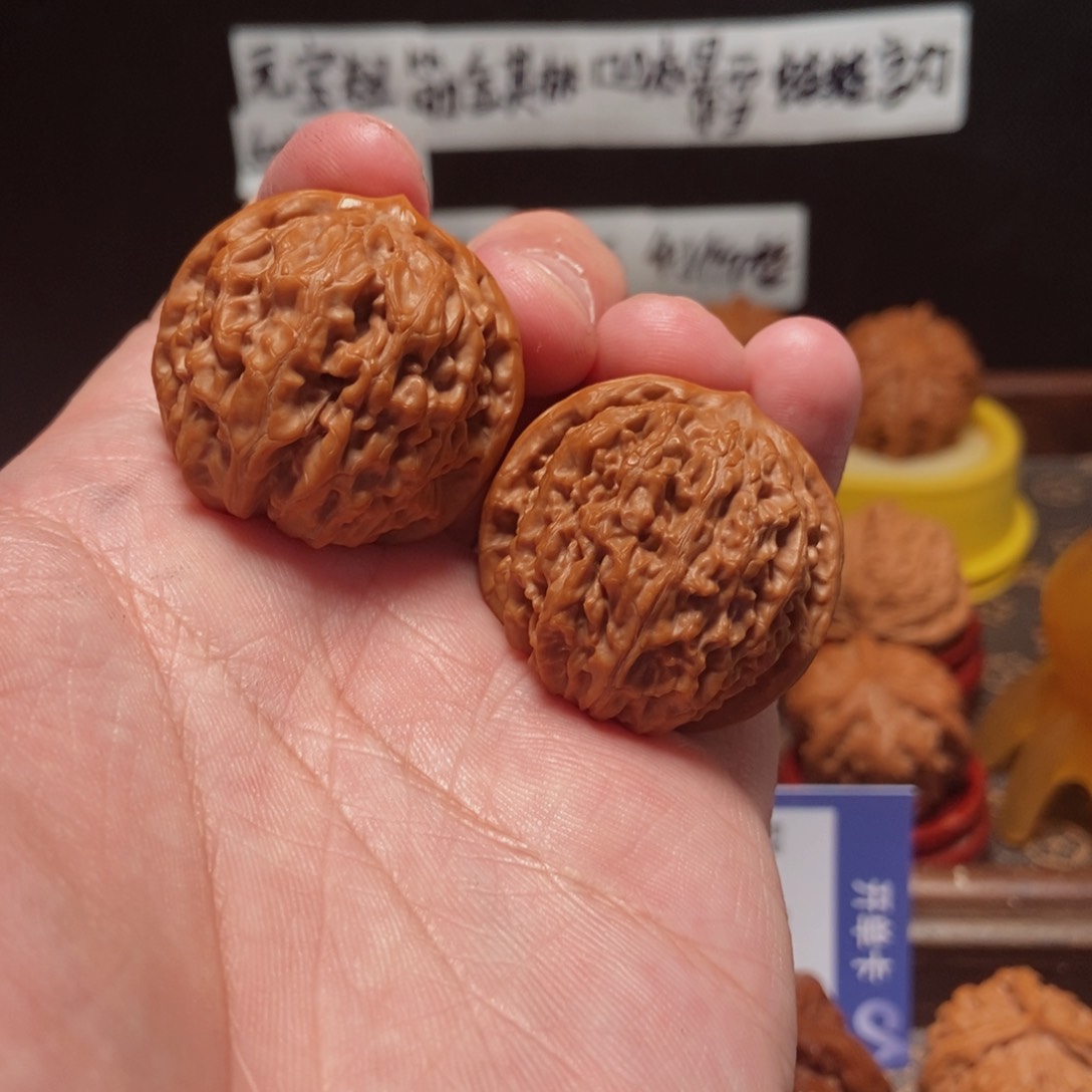 吊坠文玩核桃金麒麟35尺23