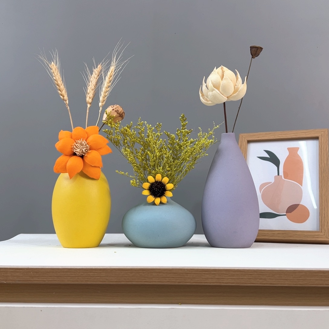 瓶花瓶带花高度20-30厘米左右