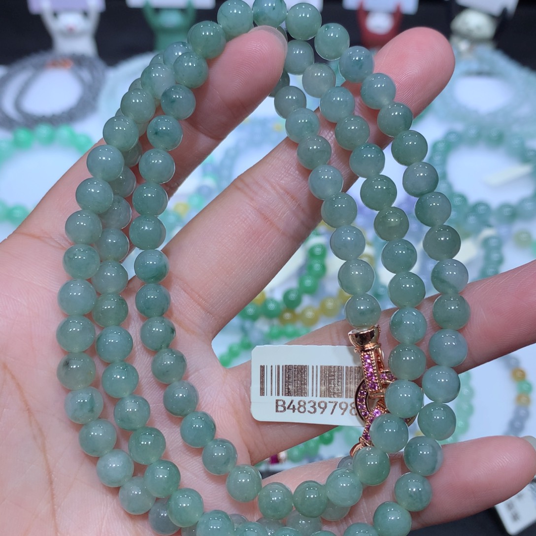 翡翠未镶嵌手串天然