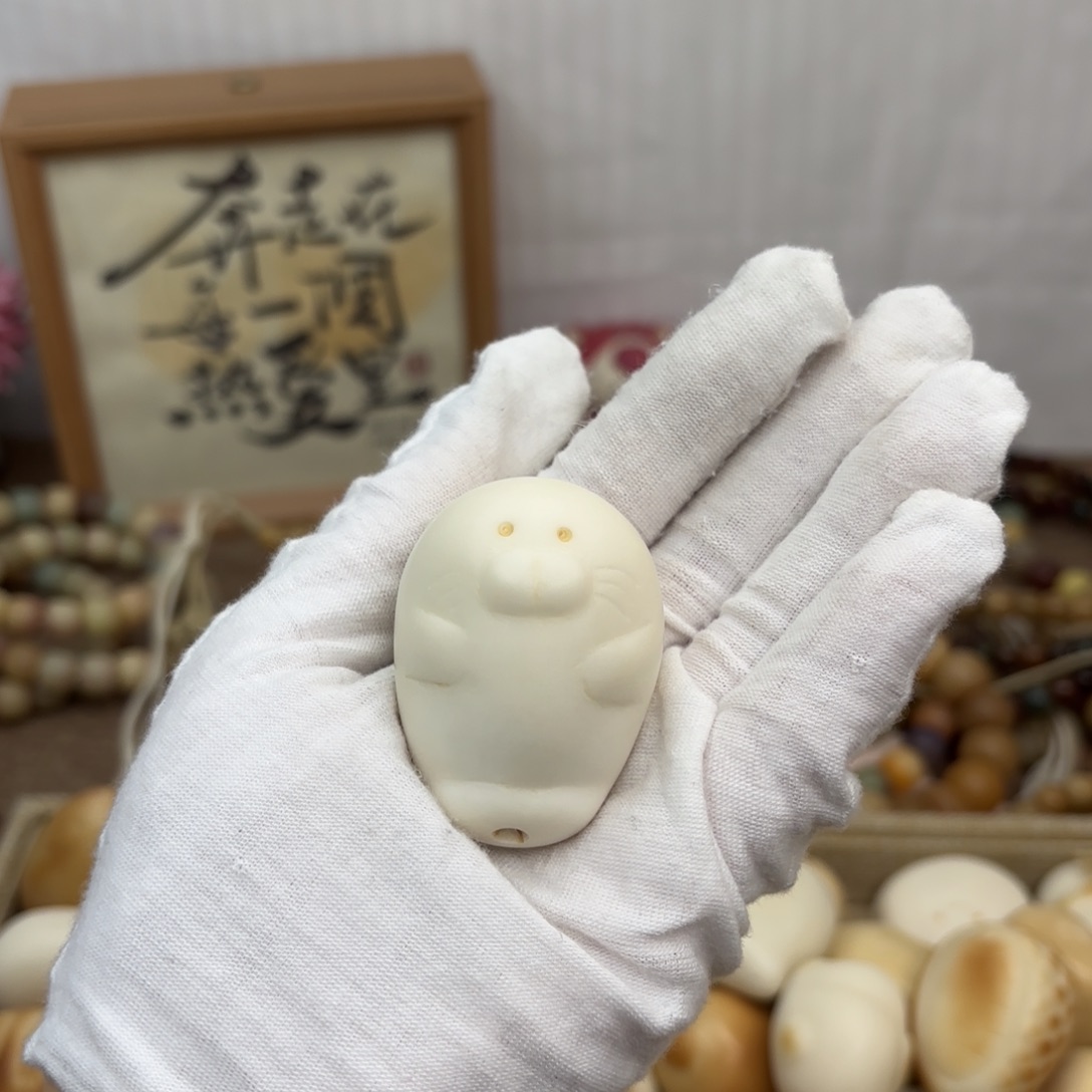菩提根/象牙果吊坠牙果海豹把件609
