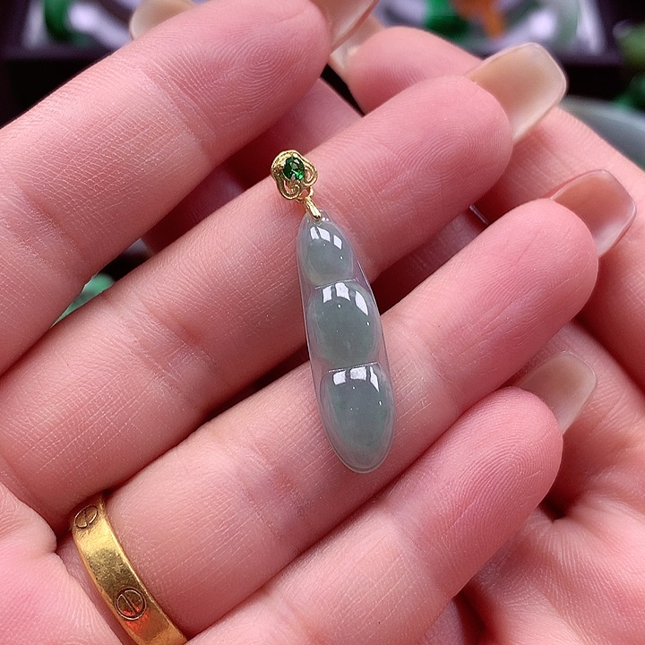 颈饰银S925镶嵌翡翠翡翠