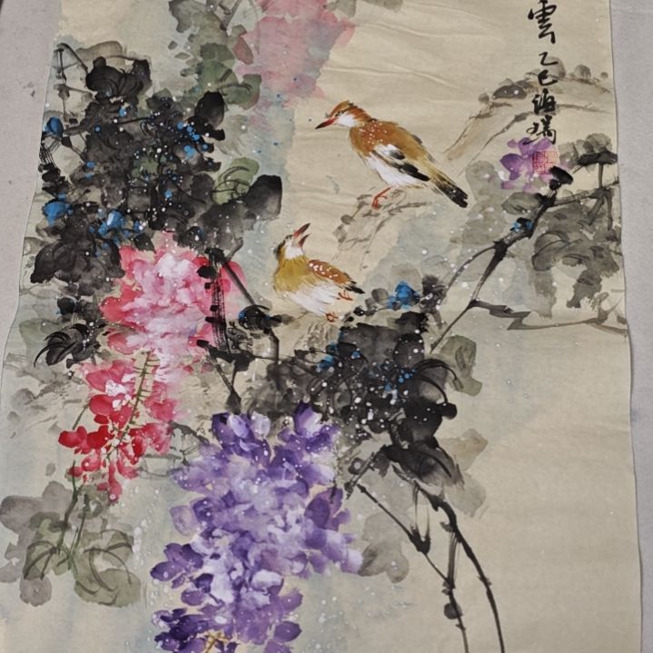 国画贾海瑞老师现场定制