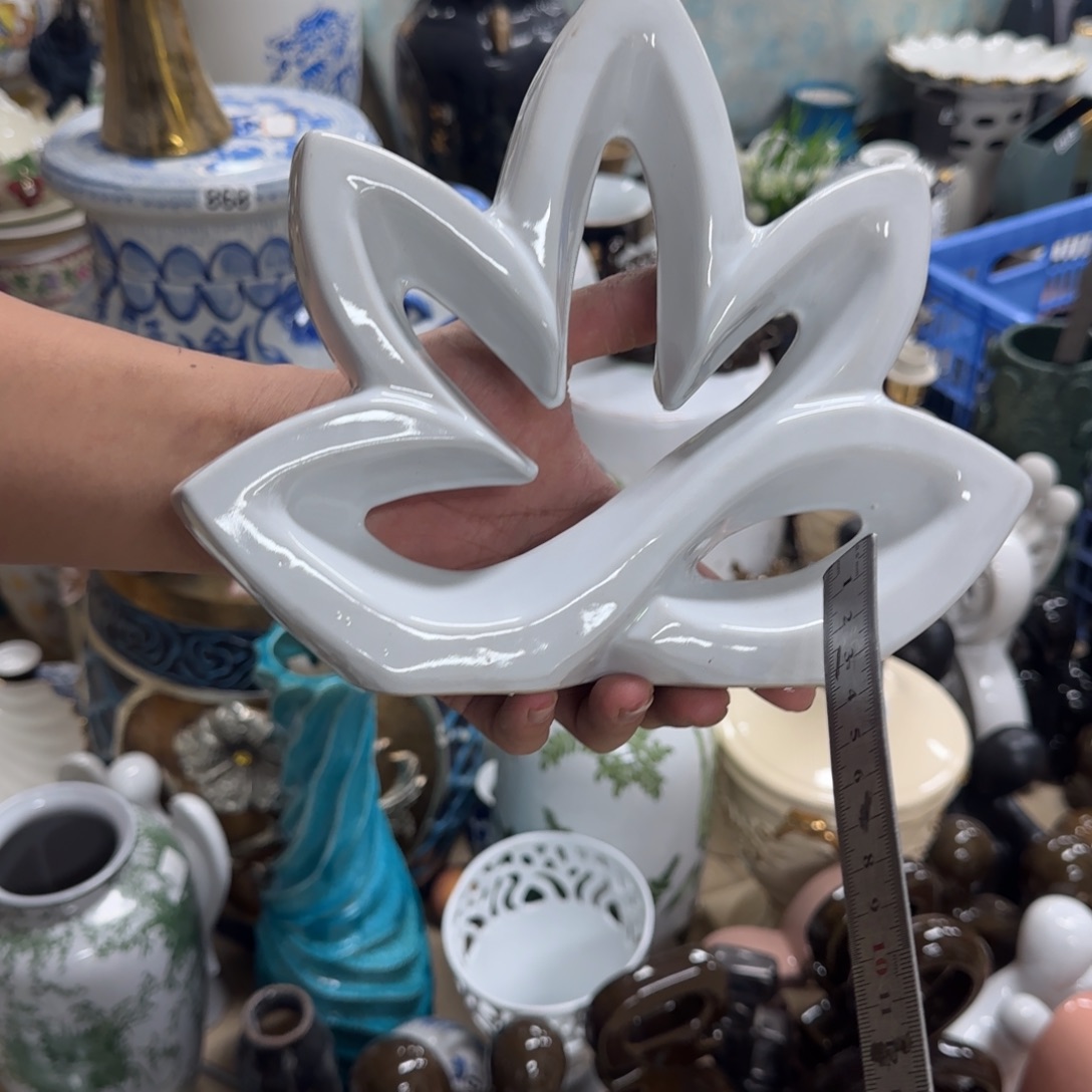 瓷片陶瓷工艺花瓶摆件