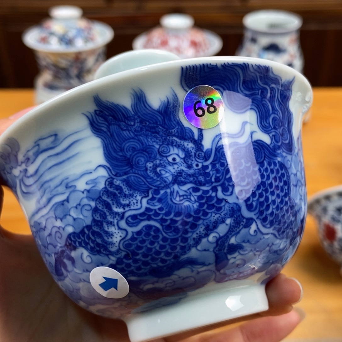 手绘现代茶具非古董随**士