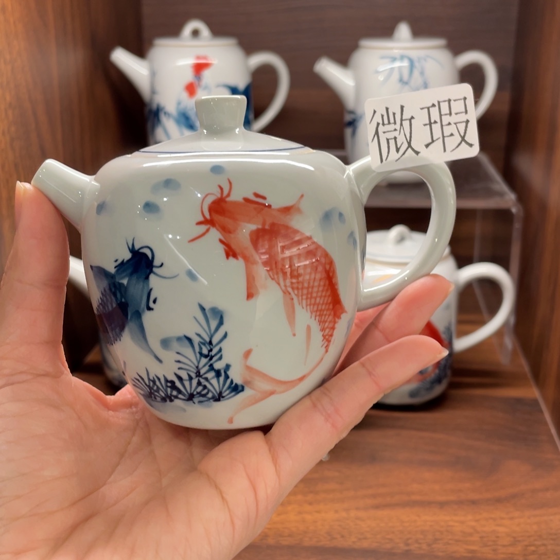 微瑕釉下彩纯手绘