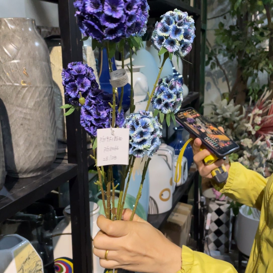 草****陶瓷花瓶，仿真绿植。