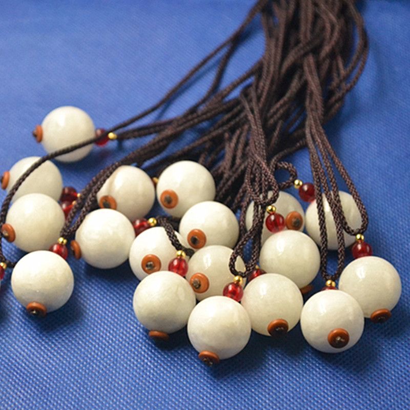 《抖音官方质检发货正品保真》天然A货和田玉转运珠多样性发其一LX"