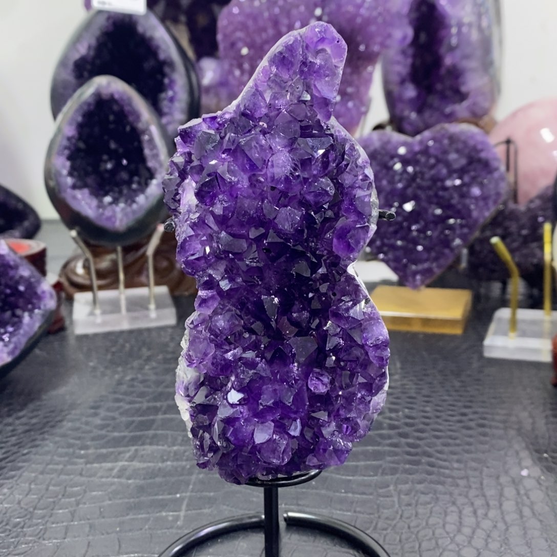 大型摆件（非配饰）水晶未镶嵌紫水晶38
