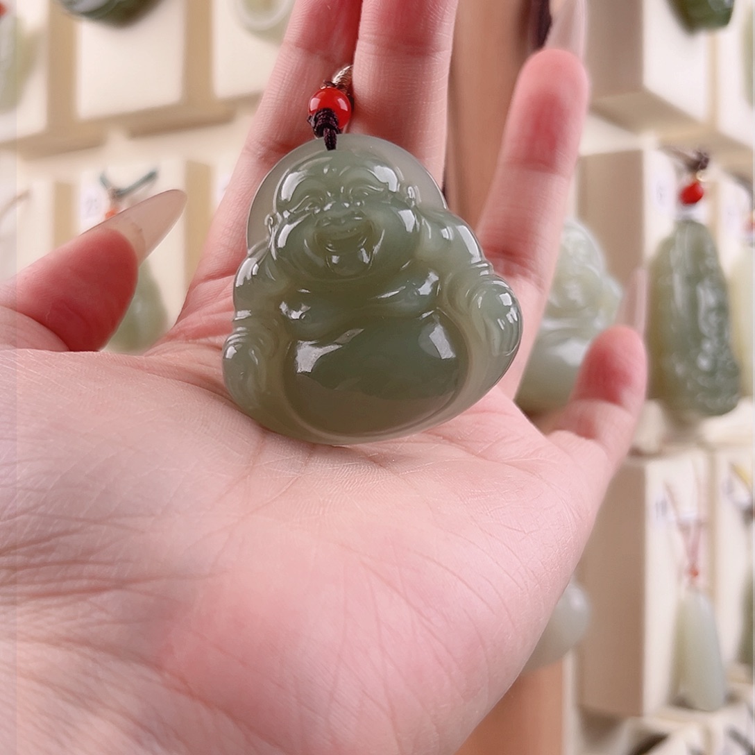 和田玉吊坠(不含链)未镶嵌喵**噜