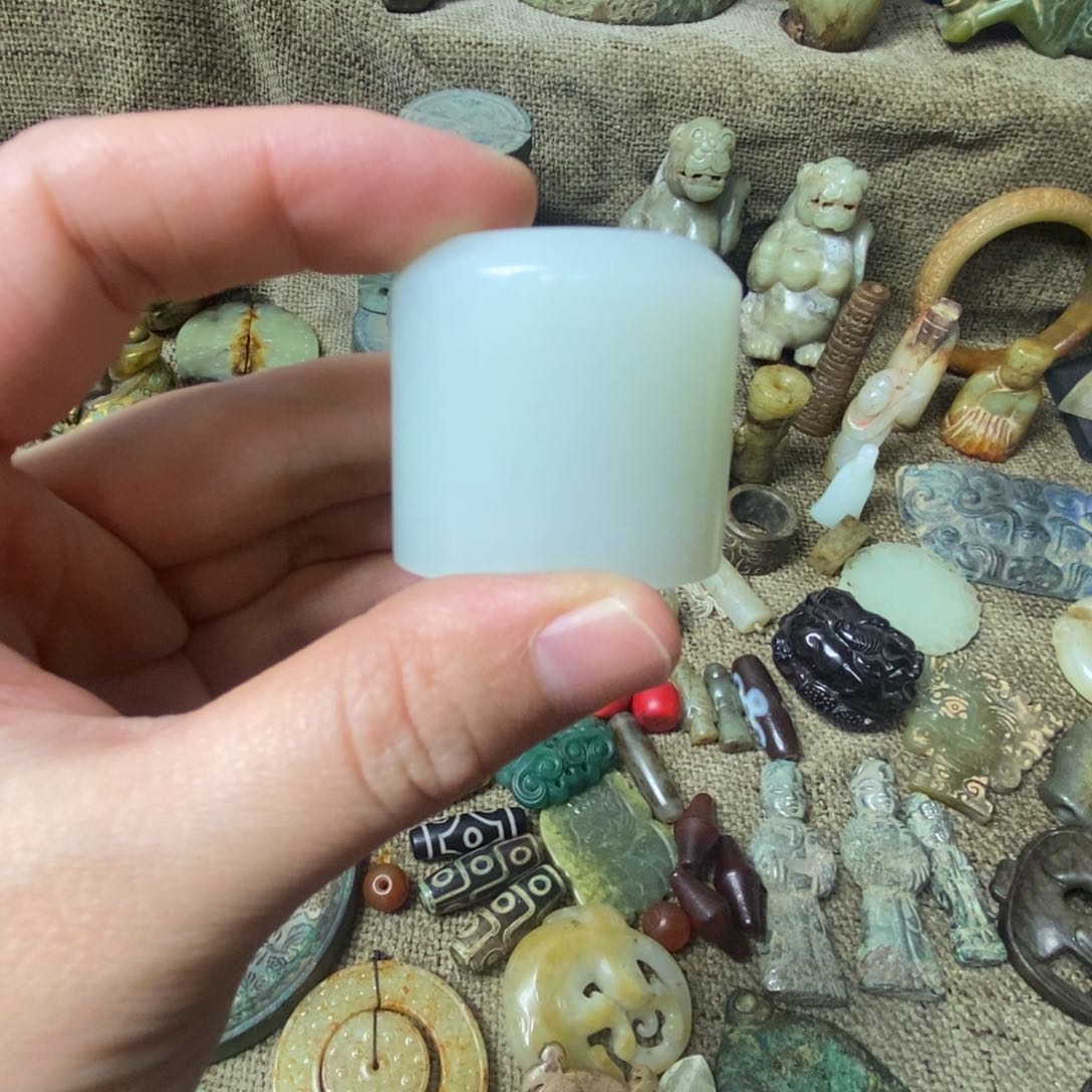 宋代天青色釉盘！七*