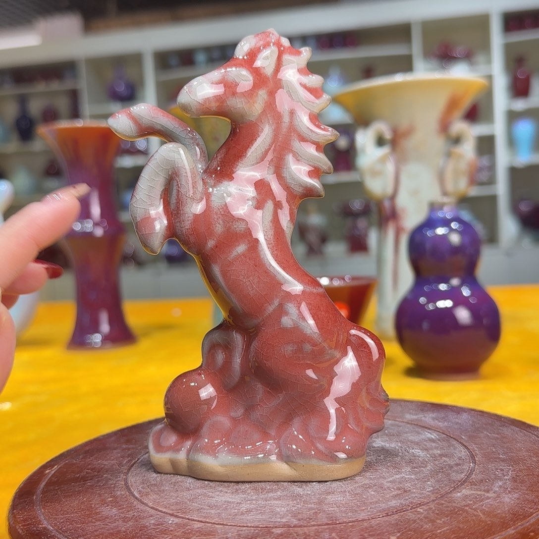 摆件陶郑家钧窑摆件