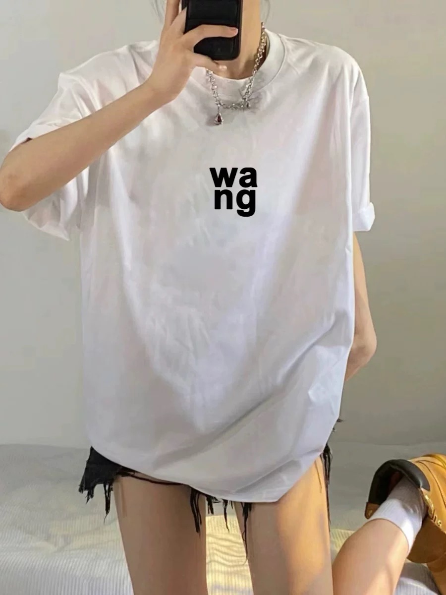 高棉白色印花短袖T恤宽松潮流百搭情侣款（建议组合购买，有优惠）