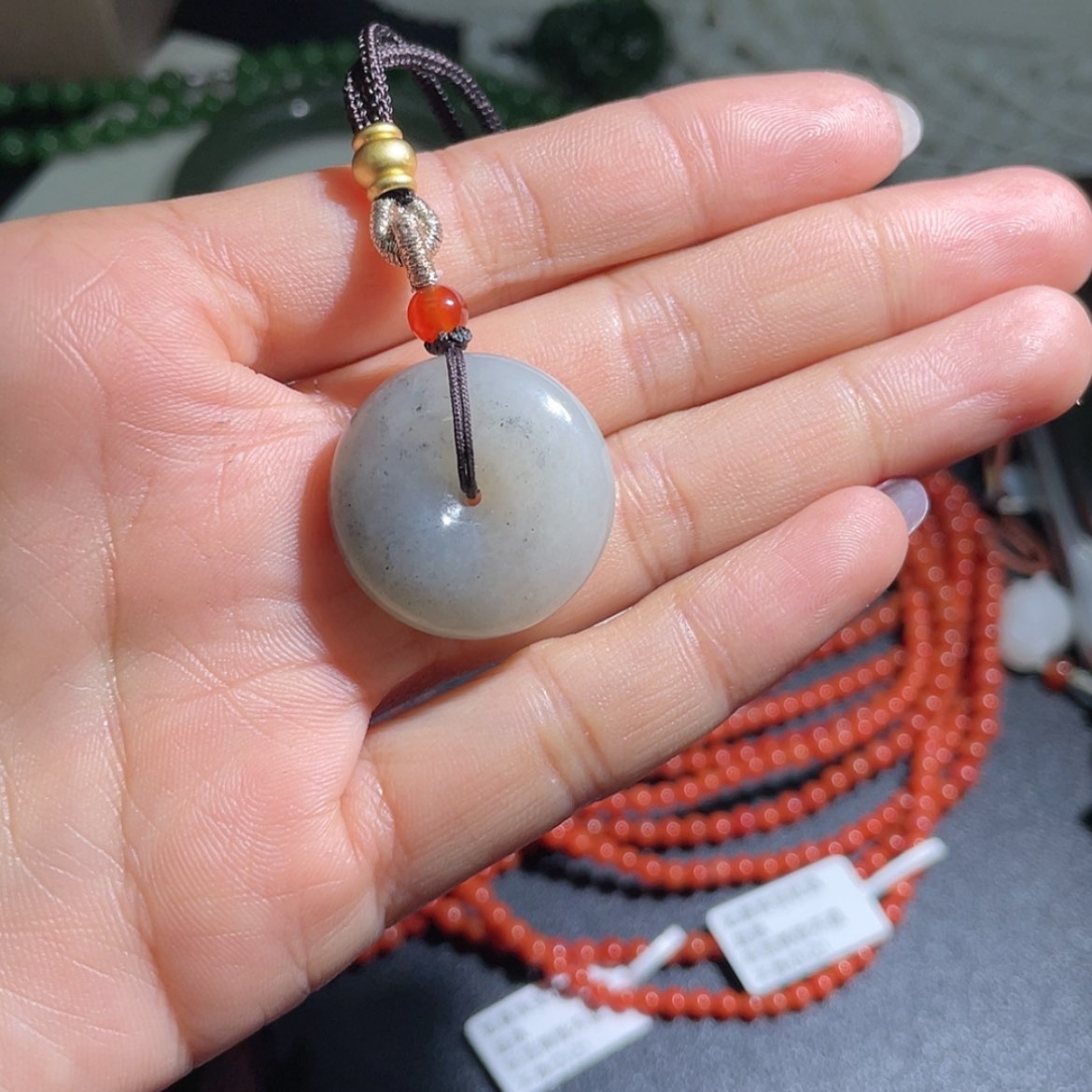 【闪购商品】和田玉吊坠(不含链)未镶嵌布*使1