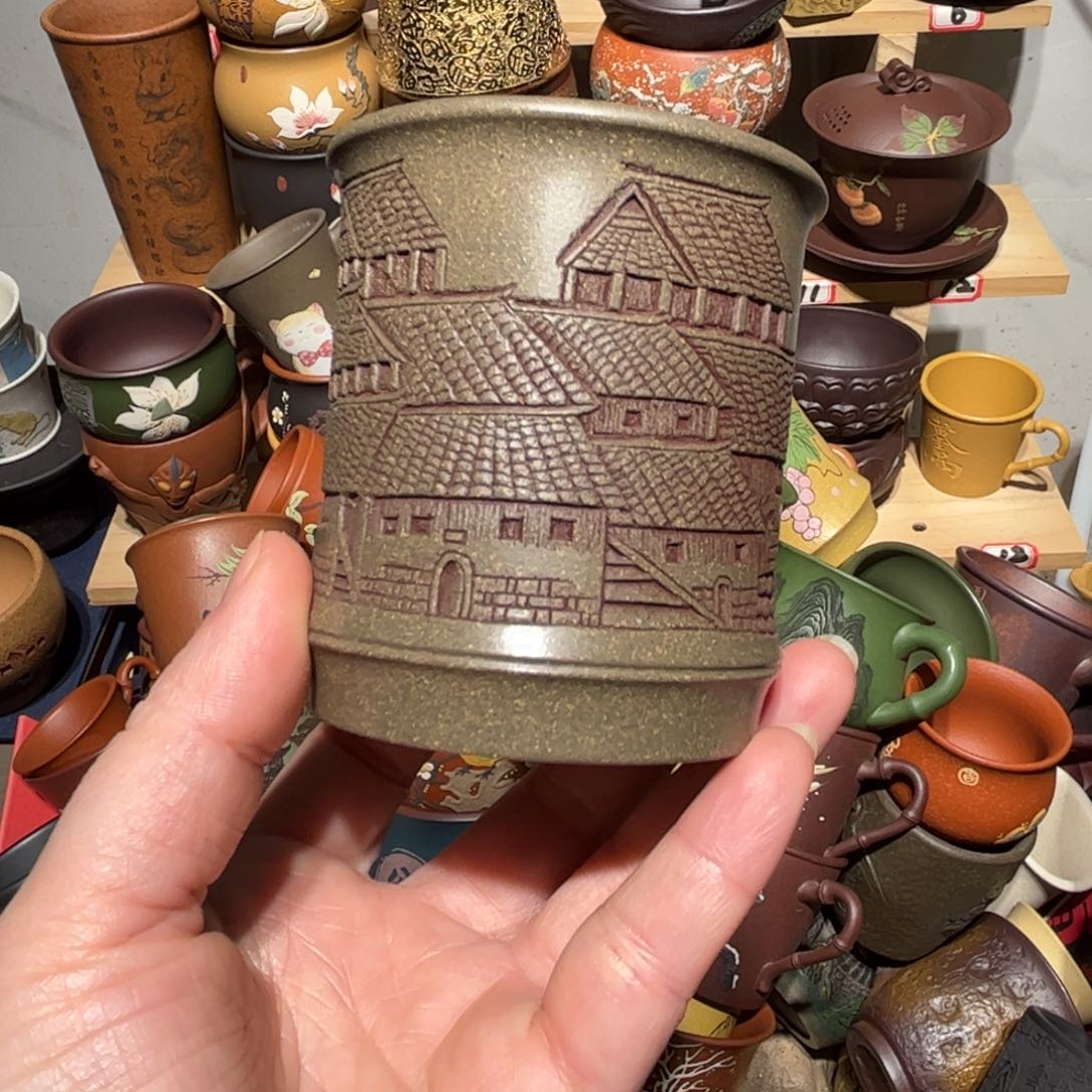 紫砂茶杯宜兴紫砂主人杯