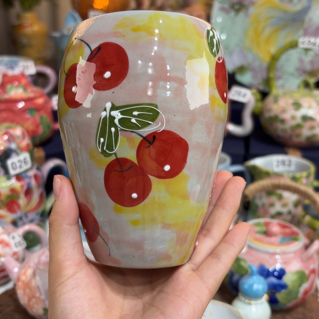 景德镇手绘高温釉下彩陶瓷茶具