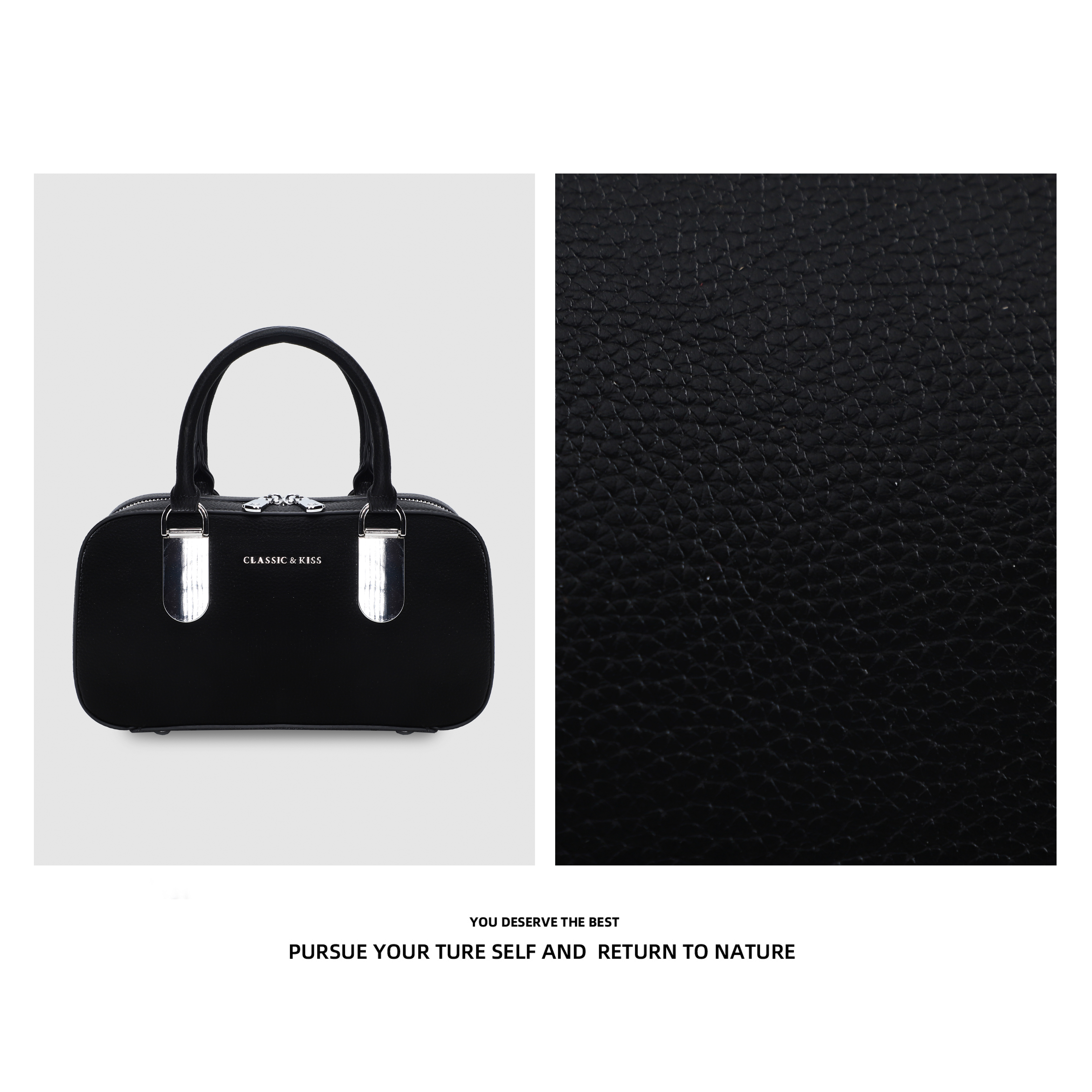 新款斜挎包通勤风百搭秋冬小众手提包单肩包黑色手拎包