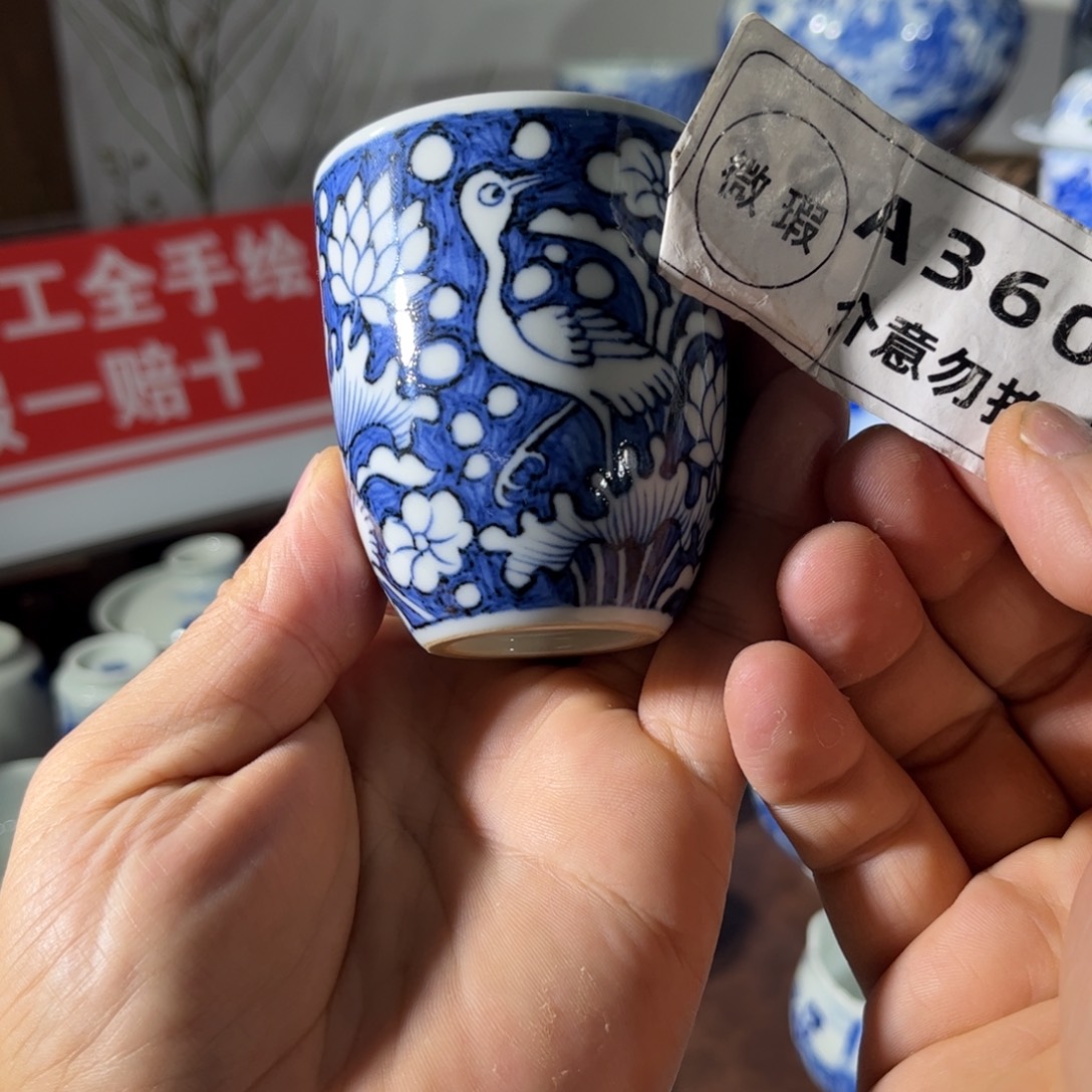 杯子手工手绘的陶瓷的