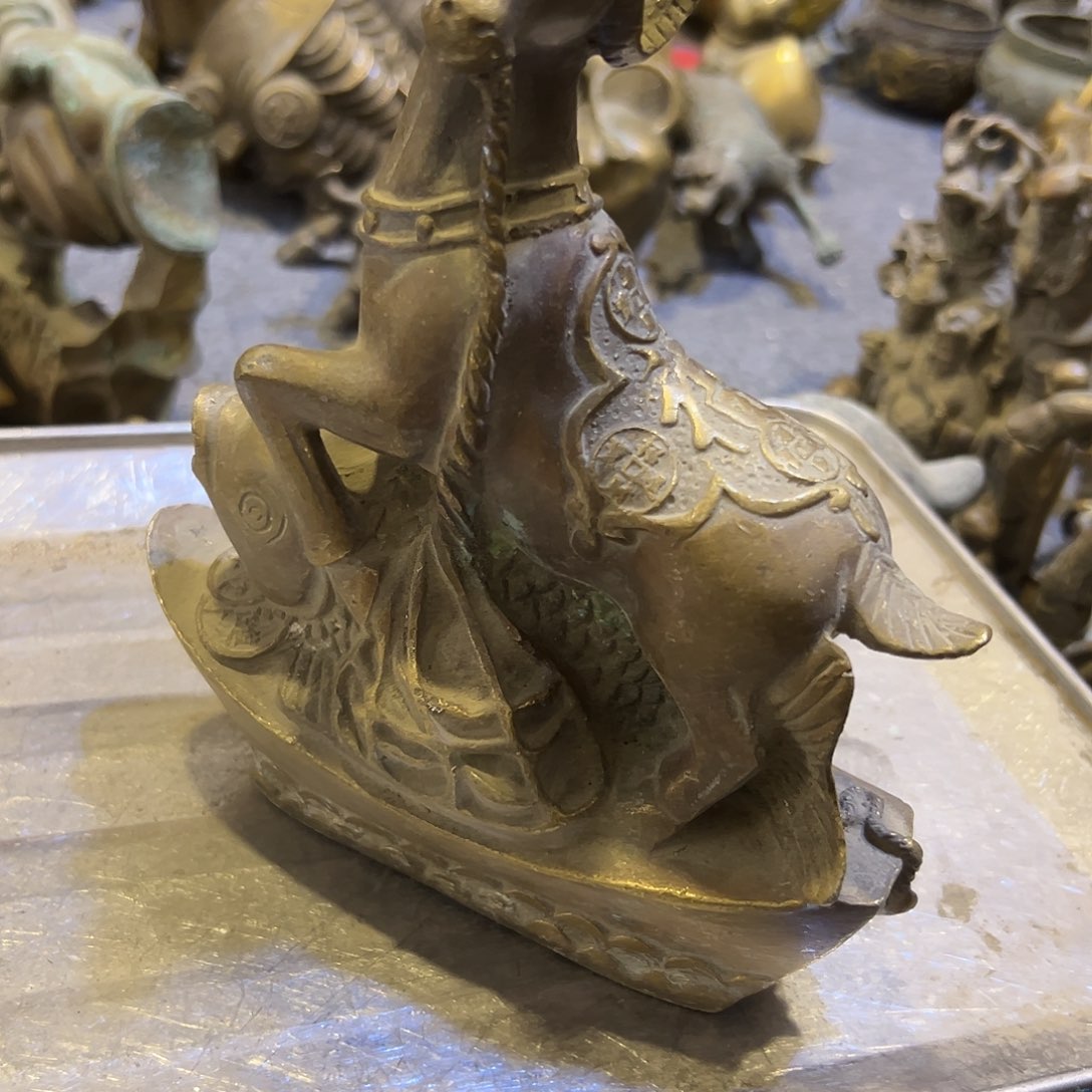 黄铜摆件，文房摆件工艺品罗*佑