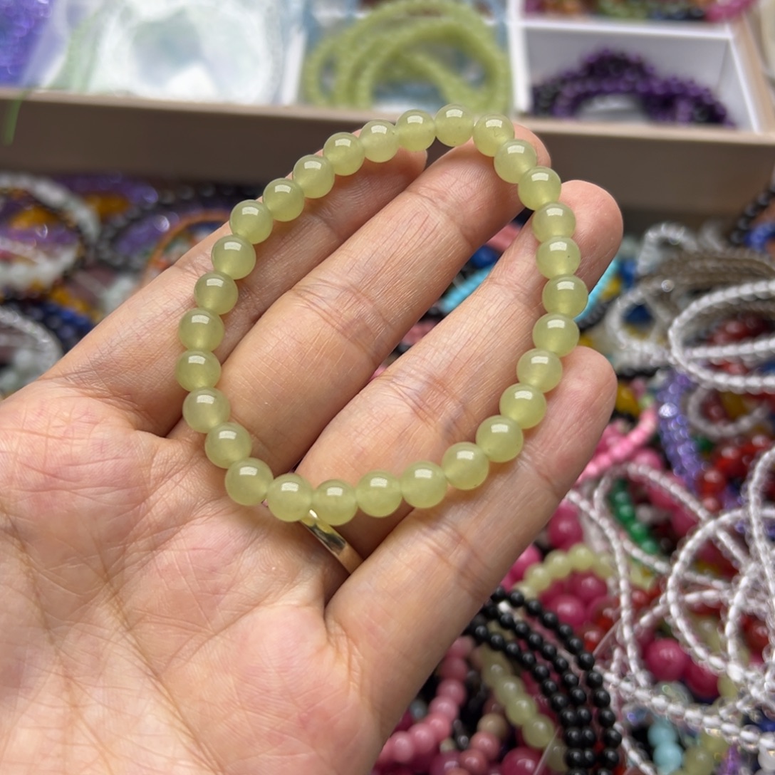 未镶嵌烟晶手链和田玉6