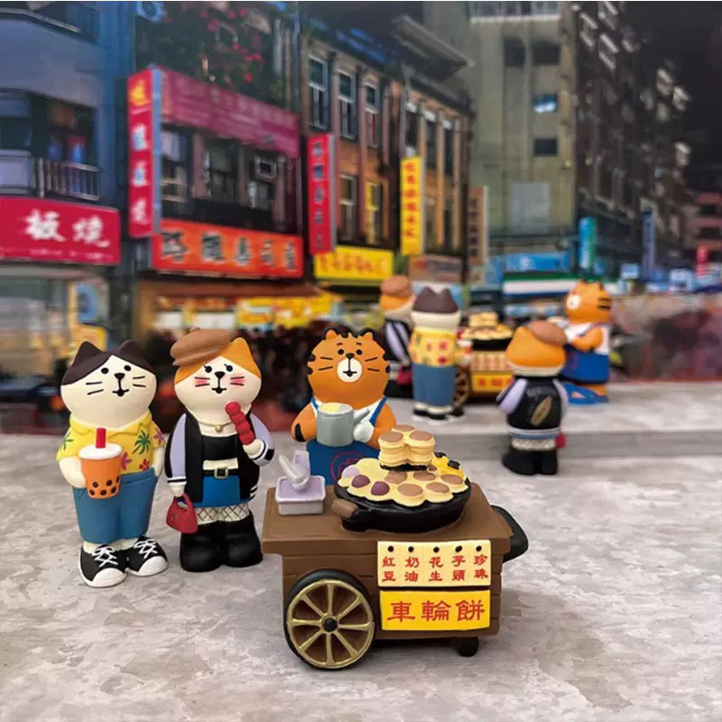 直接买 夜市书店 日式猫树脂可爱摆件(满58包邮）