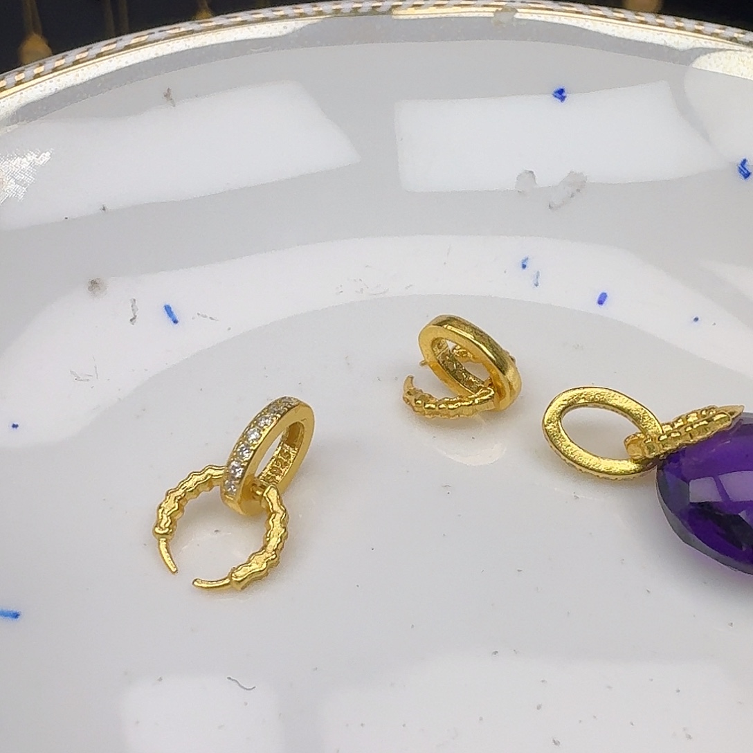颈饰紫晶银S925镶嵌紫水晶925镶嵌125
