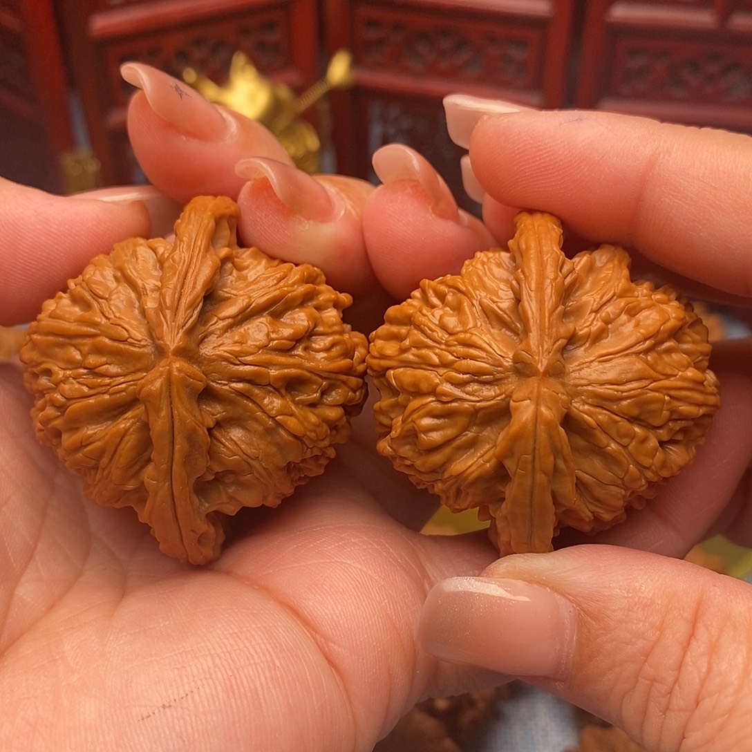 把件文玩核桃45全品毕业白狮子