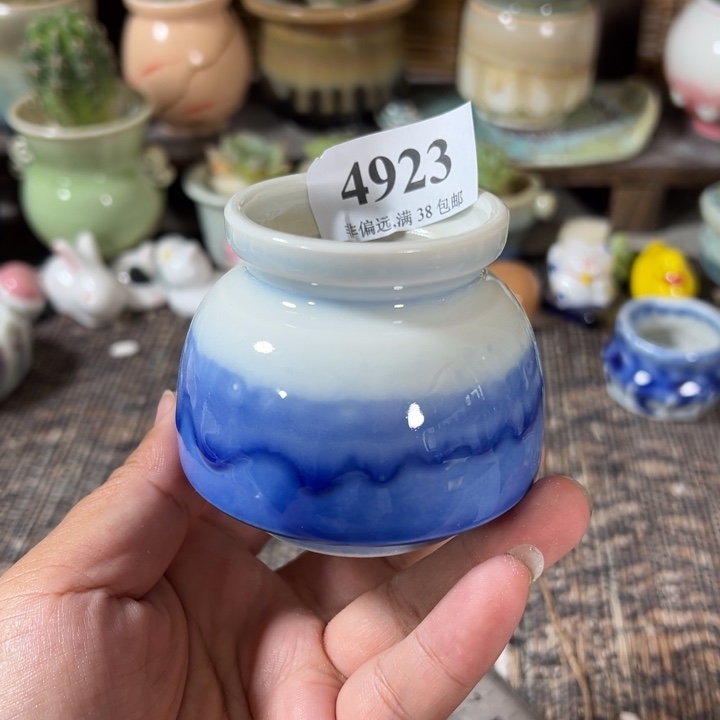 口4高6 手工花盆满30包邮