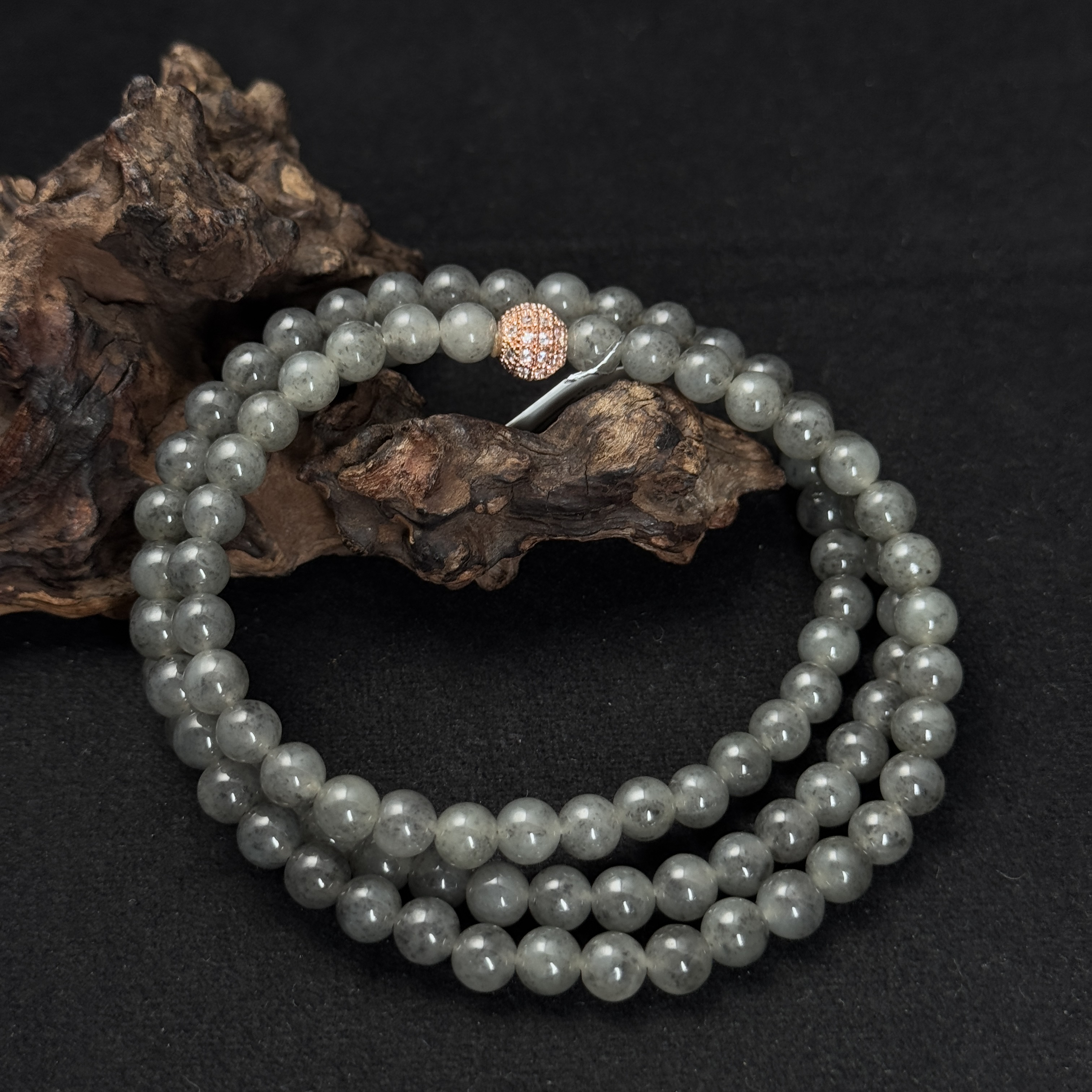 【诚翠拍品第九十六期午】翡翠43珠串WD1039